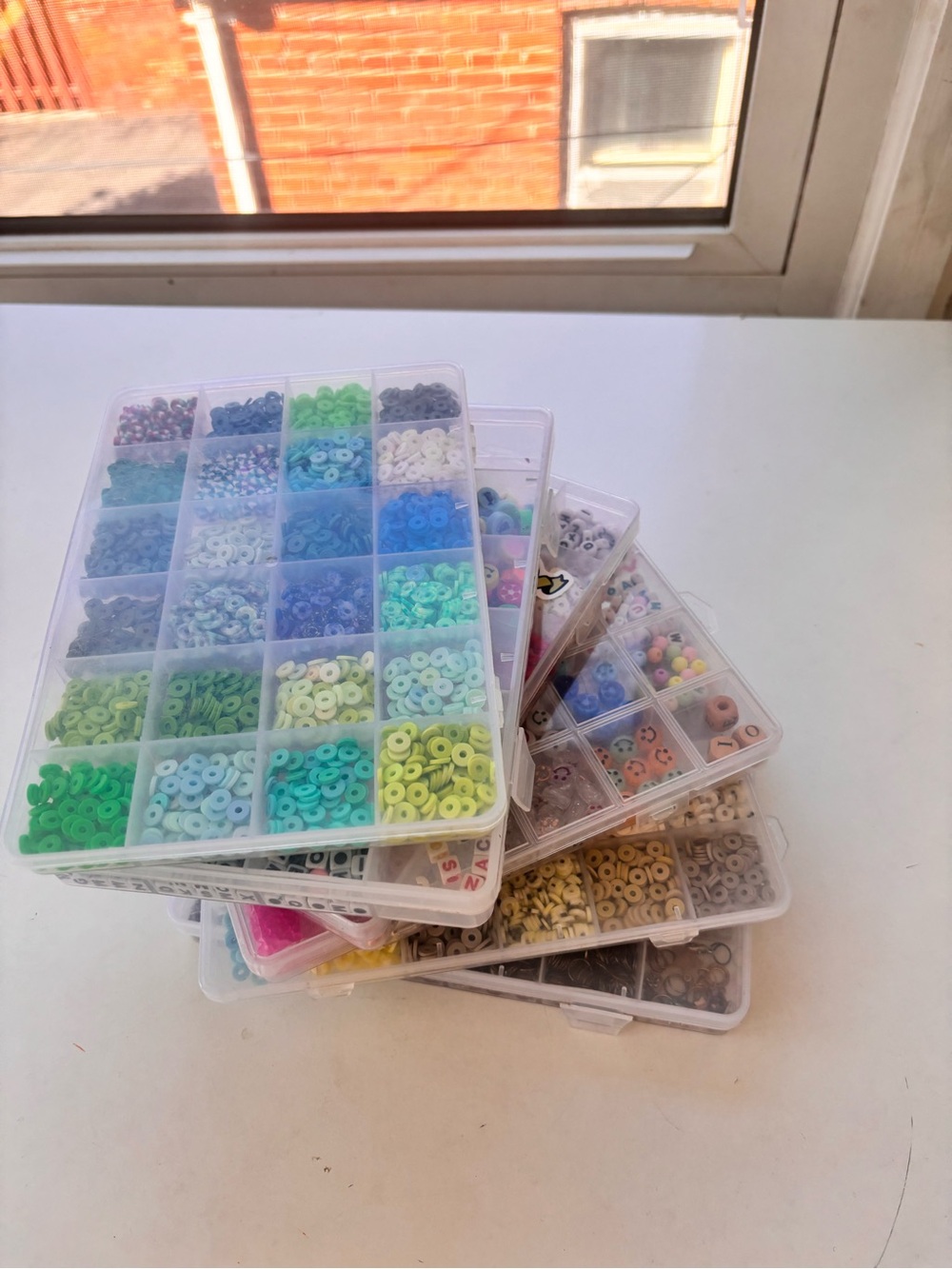 Large collection of bests and alphabet beads